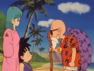 Bulma отговаря на медицински човек roshi и vids тя путка