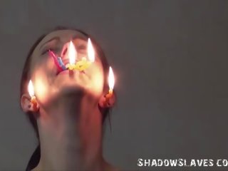 Σκληρός burning και electro bdsm του tortured σκλάβοι