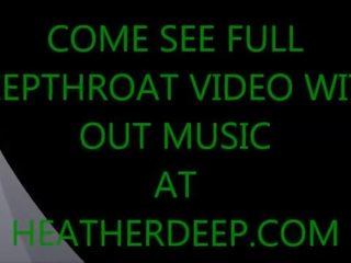 Christmas xmas porno deepthroat throatpie vid from Thai teen Heather Deep