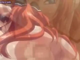 Redhead hentai panunukso mahirap titi