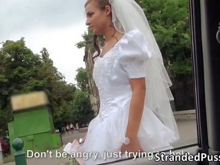 Attractive bride Amirah gets banged by a big cock stranger