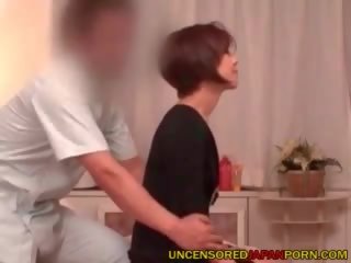 Uncensored japonsko x ocenjeno posnetek masaža soba umazano film s groovy milf