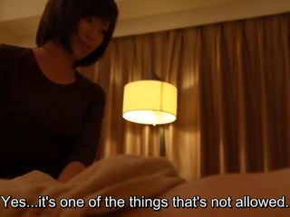 Subtitled japonské hotel masáž robenie rukou produces na špinavé video v hd