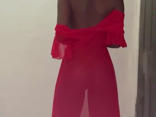 Magnificent lassie in red lingerie does striptease: free xxx clip 2c | xhamster