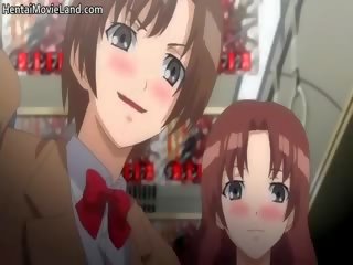 Innocent Brunette Anime Hoe Sucks shaft Part4