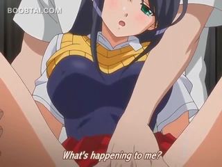 Bị kích thích hentai trẻ cô gái nhận cô ấy squirting lồn trêu chọc