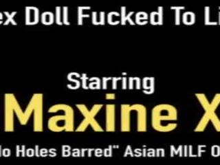 Ekte livet asiatisk skitten film dukke maxine x fucks hvit & svart cocks&excl;