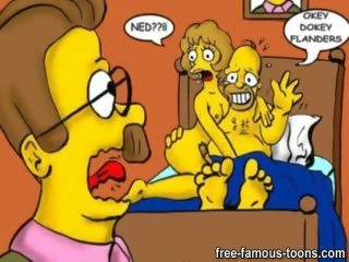 Homer Simpson family sex video